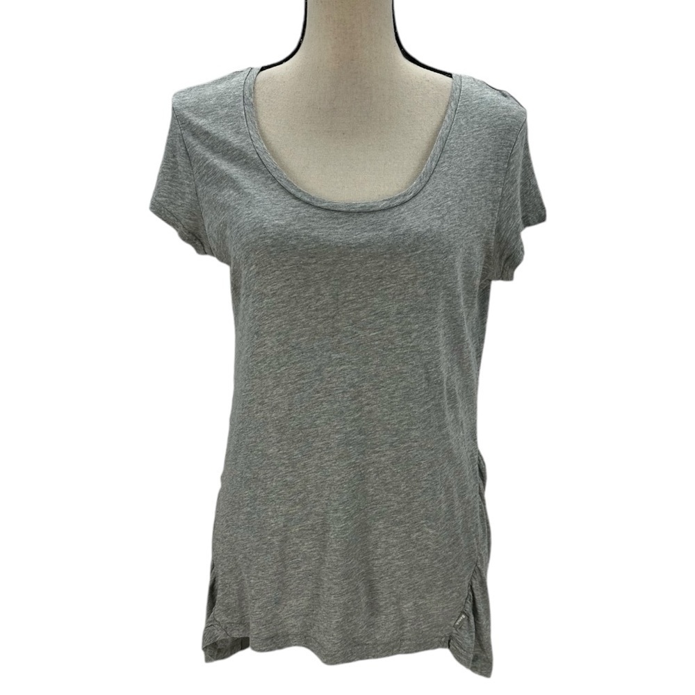 Bench Women's Short Sleeve Crew Neck T-Shirt - Grey - size Small